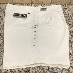Arnold Palmer Men's Golf Shorts New With Tags White Size 38 Pleated Front